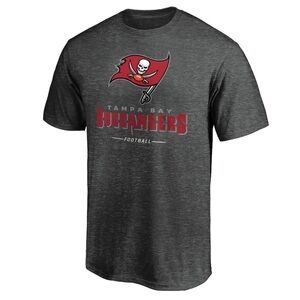 Fanatics Tampa Bay Buccaneers NFL Pro Line Heather Gray Team Lockup T-Shirt